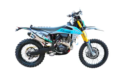 Мотоцикл кроссовый / эндуро FXMOTO (ФХМото) CB250R серый/синий