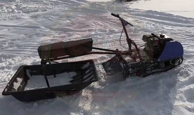 Мотобуксировщик компактный с седельным модулем Лидер-ДЕЛЬТА-2S-CVTL (+фара), 8 л.с., ВАРИАТОР TAV2-40