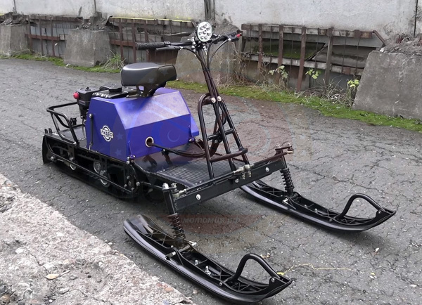 Мотобуксировщик компактный с лыжным модулем Лидер-ДЕЛЬТА-2, CVTL (+Фара) 8.0 л.с., ВАРИАТОР TAV2-40 | Мототека