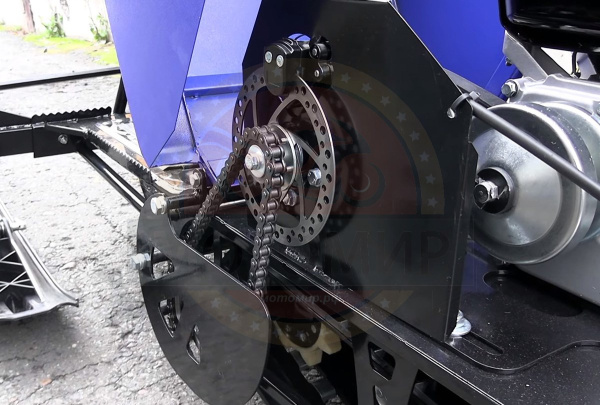 Мотобуксировщик компактный с лыжным модулем Лидер-ДЕЛЬТА-2, CVTL (+Фара) 8.0 л.с., ВАРИАТОР TAV2-40 | Мототека